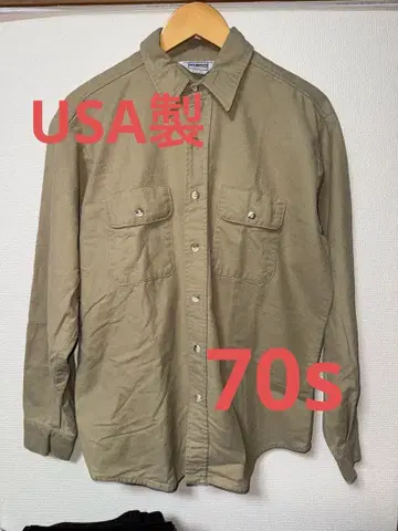 70s USA FIVE BROTHER 플란넬 셔츠 L