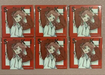 하나미 사키 NYLON JAPAN 콜라보 빅 스퀘어 캔뱃지 B 6점 세트