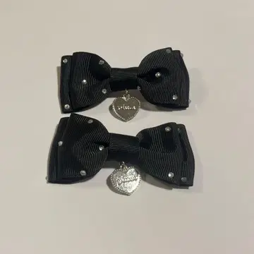 pium 비쥬 리본 헤어 클립 세트