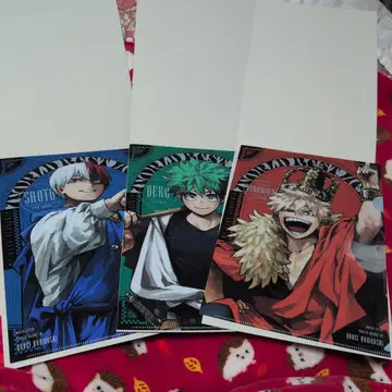 미사용 새상품 최강 점프 1월호 가챠 히로아카 클리어 파일 B C D