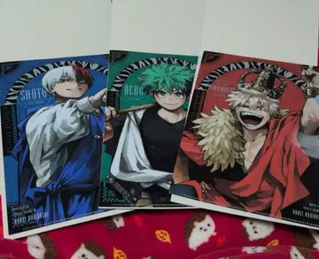 미사용 새상품 최강 점프 1월호 가챠 히로아카 클리어 파일 B C D