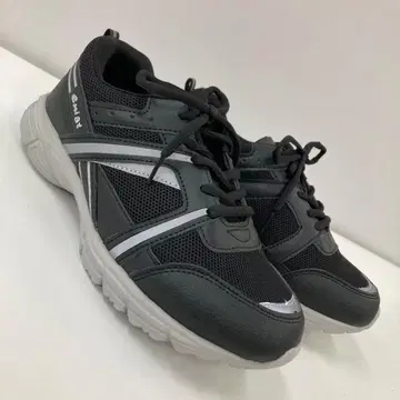 새상품 여성용 24.0cm 폭넓은 스포츠 스니커즈 5264 블랙