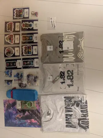 애니메이션 캐릭터 T셔츠 그레이 L 사이즈