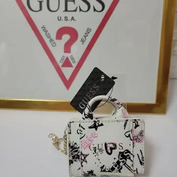 새상품 미사용 GUESS 미니 백형 키링