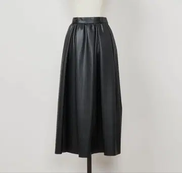 Heve Tuck Flare Leather SK black36