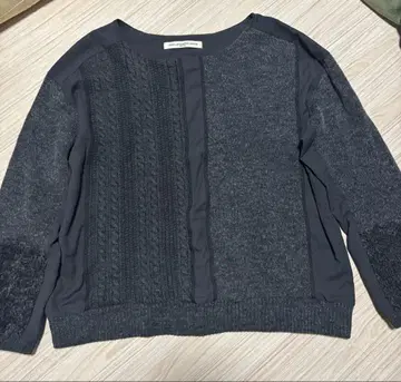 GALLARDAGALANTE 다크 그레이 긴팔 니트