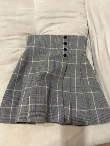 SNIDEL 체크 무늬 플리츠 스커트