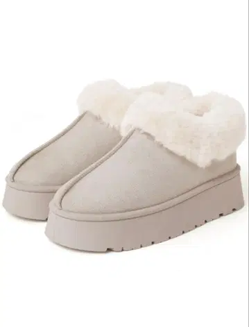 GRL 통굽 무스탕 숏부츠 아이보리 22.5cm