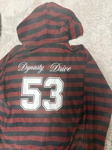 Dynasty Drive 빨검 스트라이프 후드티 53