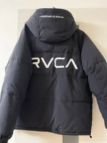 RVCA 다운 자켓 블랙 S