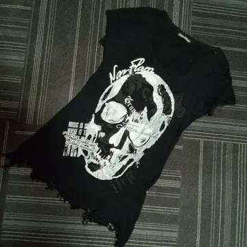 GHOST of HARLEM 스컬 프린트 T셔츠
