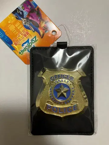 주토피아 2 경찰 배지풍 패스 케이스 디즈니 닉 주디 카드 케이스