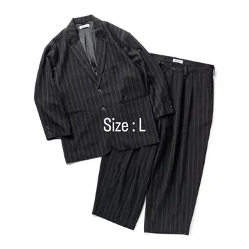 tightbooth 수트 스트라이프 셋업 L 사이즈