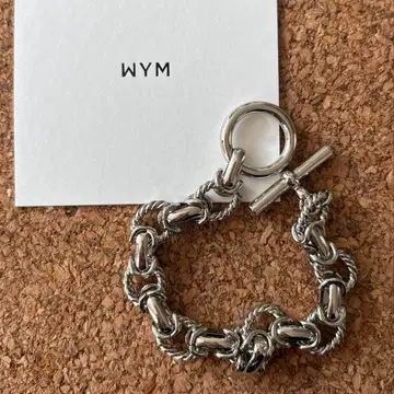 WYM 체인 팔찌 실버 미사용 새상품