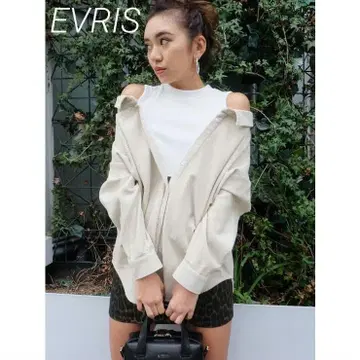 EVRIS 에브리리스 레이어드 코듀로이 셔츠 오프숄더