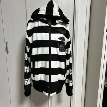 VANSON 스트라이프 후드 점퍼