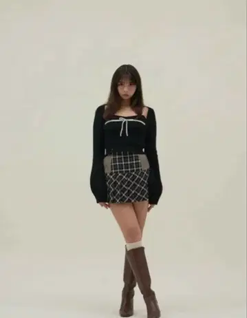 andmary Natalie ribbon set black