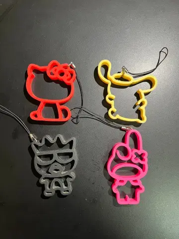 [ 발송 가능 ] 산리오 러버 키링 4종