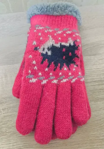 따뜻한 기모 보아 이중 장갑