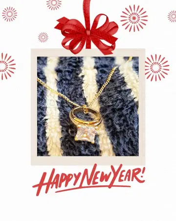 16K 골드 체인 & 16K 골드 미니 반지 목걸이