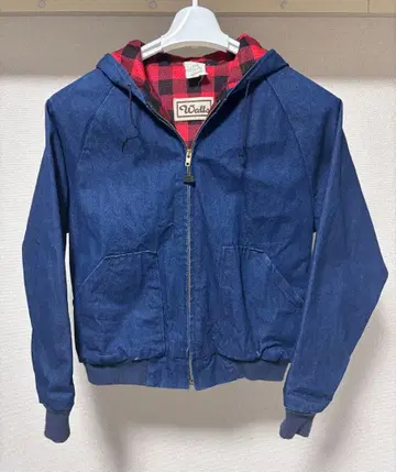 Walls 후드 부착 데님 자켓