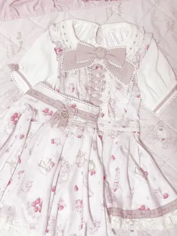 LIZLISA 리즈리사 salon de fraise 패턴 셋업