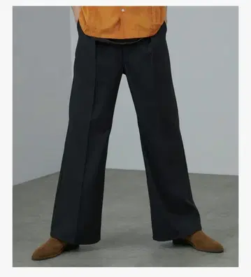 Wrangler 런처 드레스 청바지 와이드 팬츠 WI1190 블랙 데님