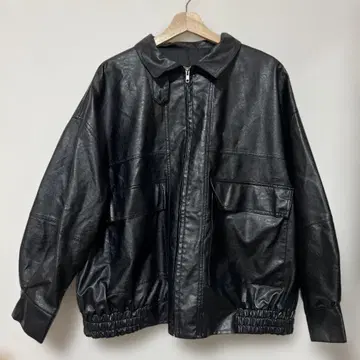 To the sea 페이크 가죽 자켓