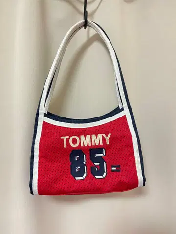 y2k 토미 힐피거 저지 소재 숄더백
