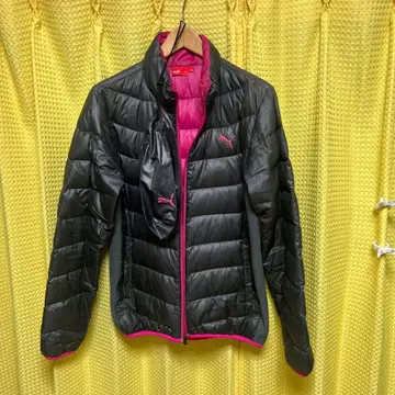 PUMA 다운 자켓 L 블랙/핑크