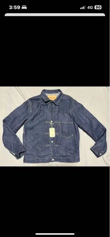 새상품 UES 웨스 린넨 대전 모델 데님 자켓