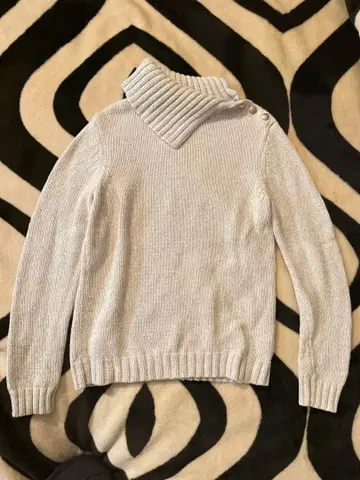 CHAPS M 사이즈 리브 하이넥 스웨터