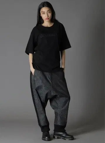 GroundY 블랙 로고 T셔츠