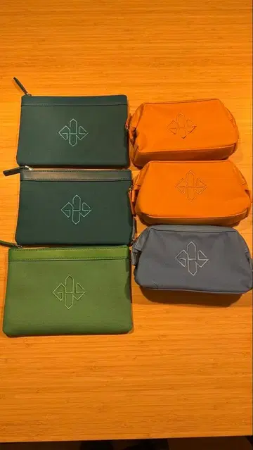 ETTINGER 파우치 6개 세트 ANA 비즈니스 클래스 어메니티