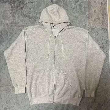 80년대 USA제 Lee 서리 내린 그레이 집업 후드티 알루미늄 지퍼