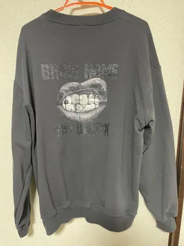 Schott 샷 크루넥 맨투맨 립스 (차콜) XXL