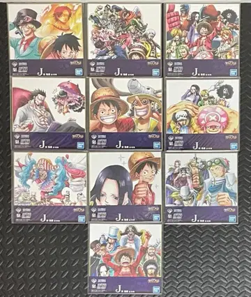 원피스 제일복권 스탬피드 극장판 색지 전 10종 컴플리트 세트
