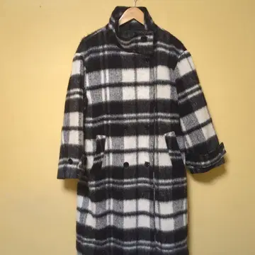 DoCLASSE 체크 무늬 롱 코트 사이즈 11