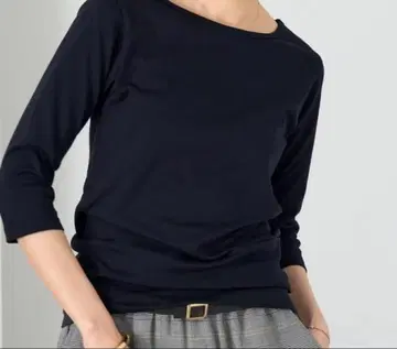 ATON IENA 별주 SUVIN FRAISE 보트넥 T셔츠 완판