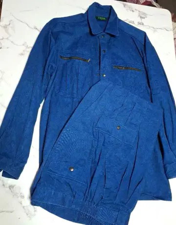 새상품급 지주도 작업옷 상하의 LL 사이즈 다크 블루