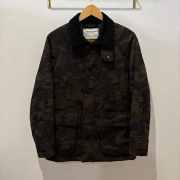 나노 유니버스 x 니시카와 다운 카모플라쥬 다운 자켓 바버 비데일 타입