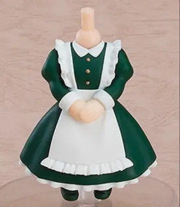 넨도로이드모아 옷 갈아입히기 메이드 롱 스커트 타입 (짙은 녹색)