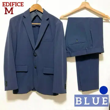 에디피스 M 사이즈 연중무휴 비즈니스 정장 상하의 셋업 블루 남성용