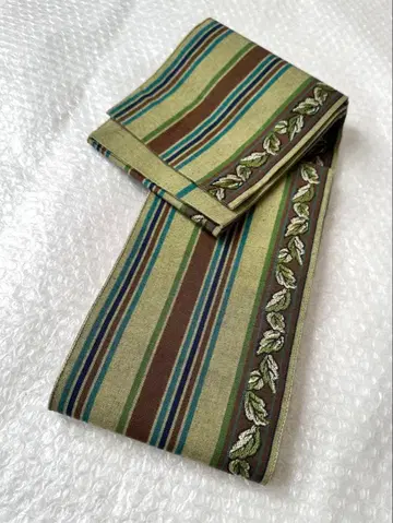 h07 새상품급  순수 실크 반폭 오비