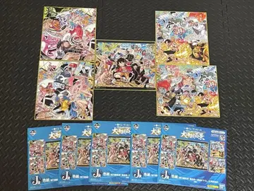 원피스 제일복권 대해적백경 J상 색지 5종 5매 컴플리트 세트