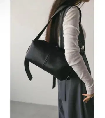 STYLEMIXER/스타일믹서 와이드 벨트 스퀘어 백 블랙