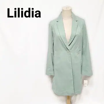 Lilidia 리리디아 싱글 버튼 롱 자켓 코트 민트