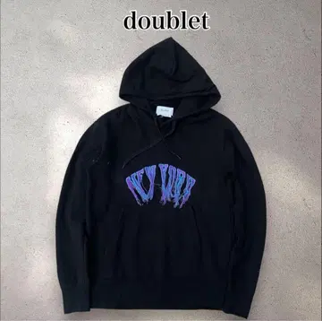 doublet - FRINGE EMBROIDERY HOODIE