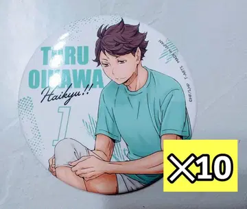 10개 오이카와 토오루 하이큐 카라파레 준비 캔뱃지