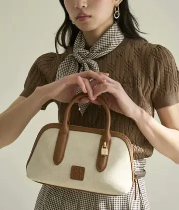 SNIDEL 라운드 미니 보스턴 백 스나이델